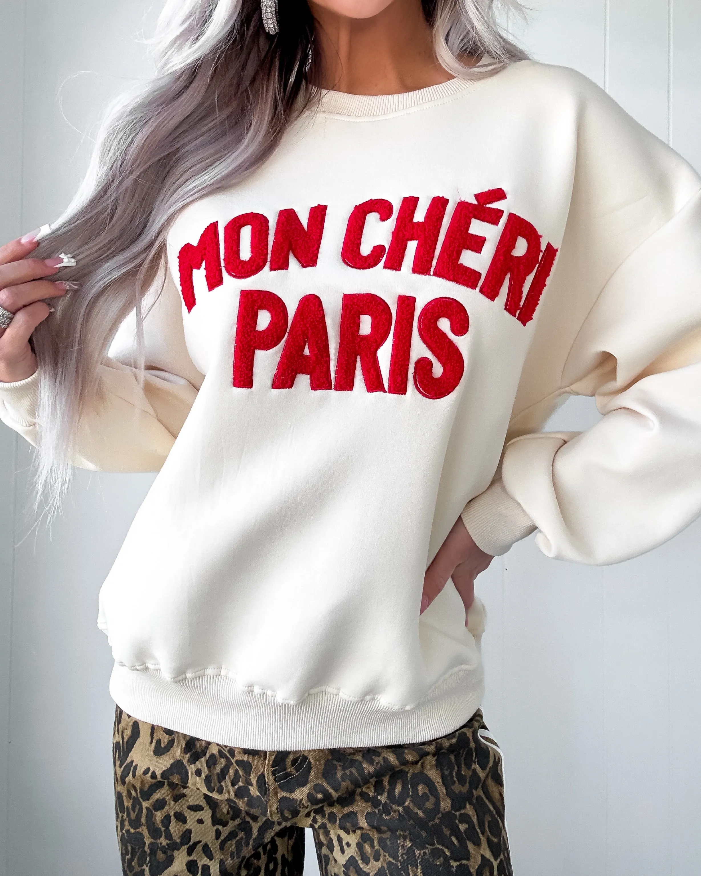 Mon Chéri Paris Sweatshirt - Ivory