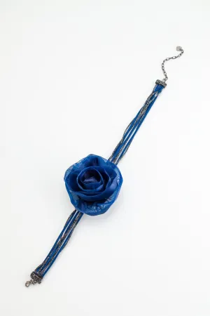 Montana Blue Rose Sparkling Cord Choker