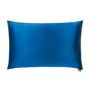 Navy Blue Silk Pillowcase - Standard