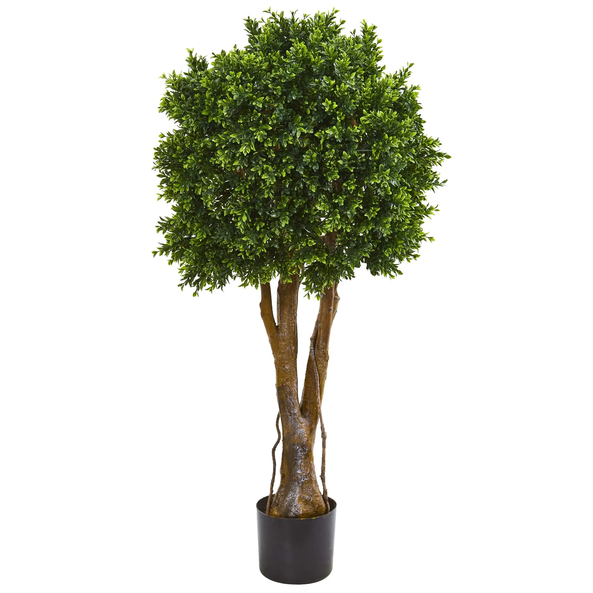 Nearly Natural 46IN Artificial Boxwood Topiary Tree or Indoor or