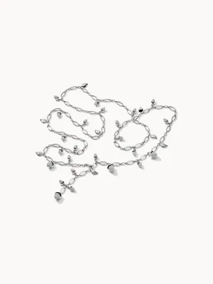 Necklace MIKADO Diamond Pavé - 100 cm with Diamond Pavé