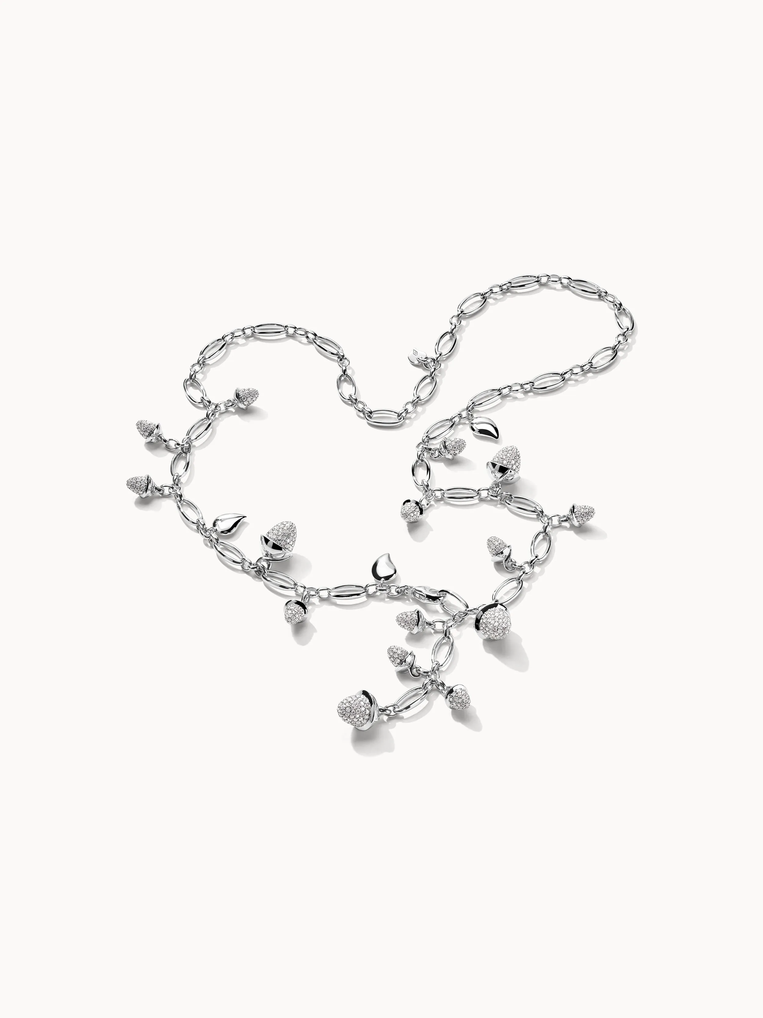 Necklace MIKADO Diamond Pavé - 56 cm with Diamond Pavé