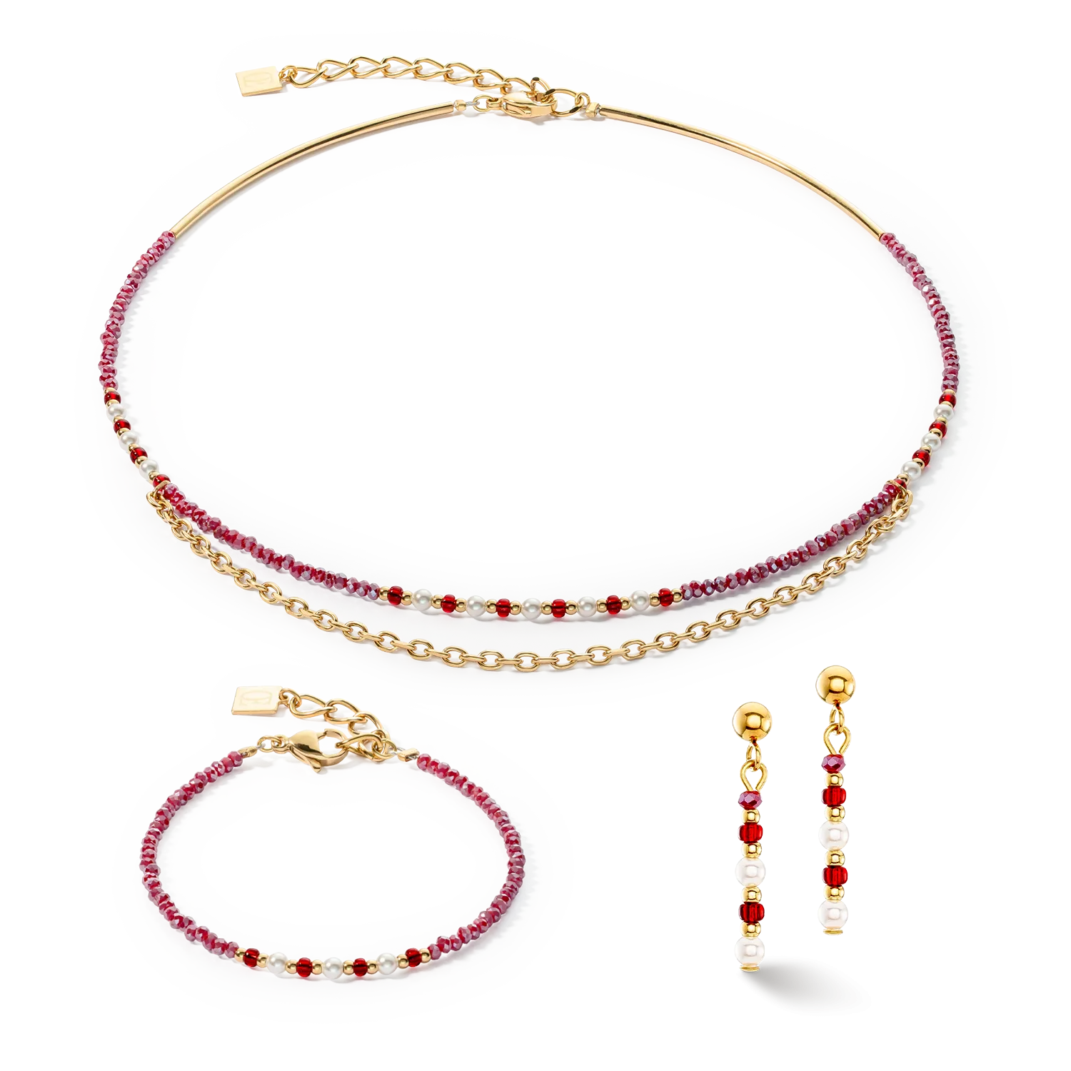 Necklace Twinkle Princess gold-red