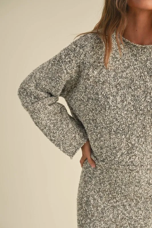 Nina Sweater Top in Grey