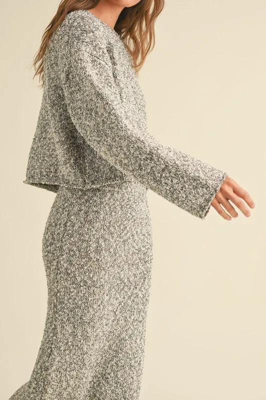 Nina Sweater Top in Grey