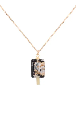 ONA936 - POPSICLE EPOXY PENDANT BRASS NECKLACE