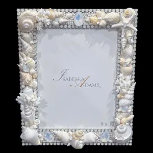Opal Sea Life 8 x 10 Picture Frame Featuring Premium Crystal