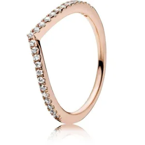 Pandora Rose Sparkling Wishbone Ring