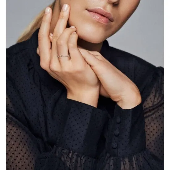 Pandora Rose Sparkling Wishbone Ring