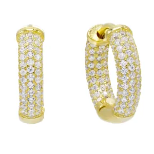 Pavé Small Hoop Earring