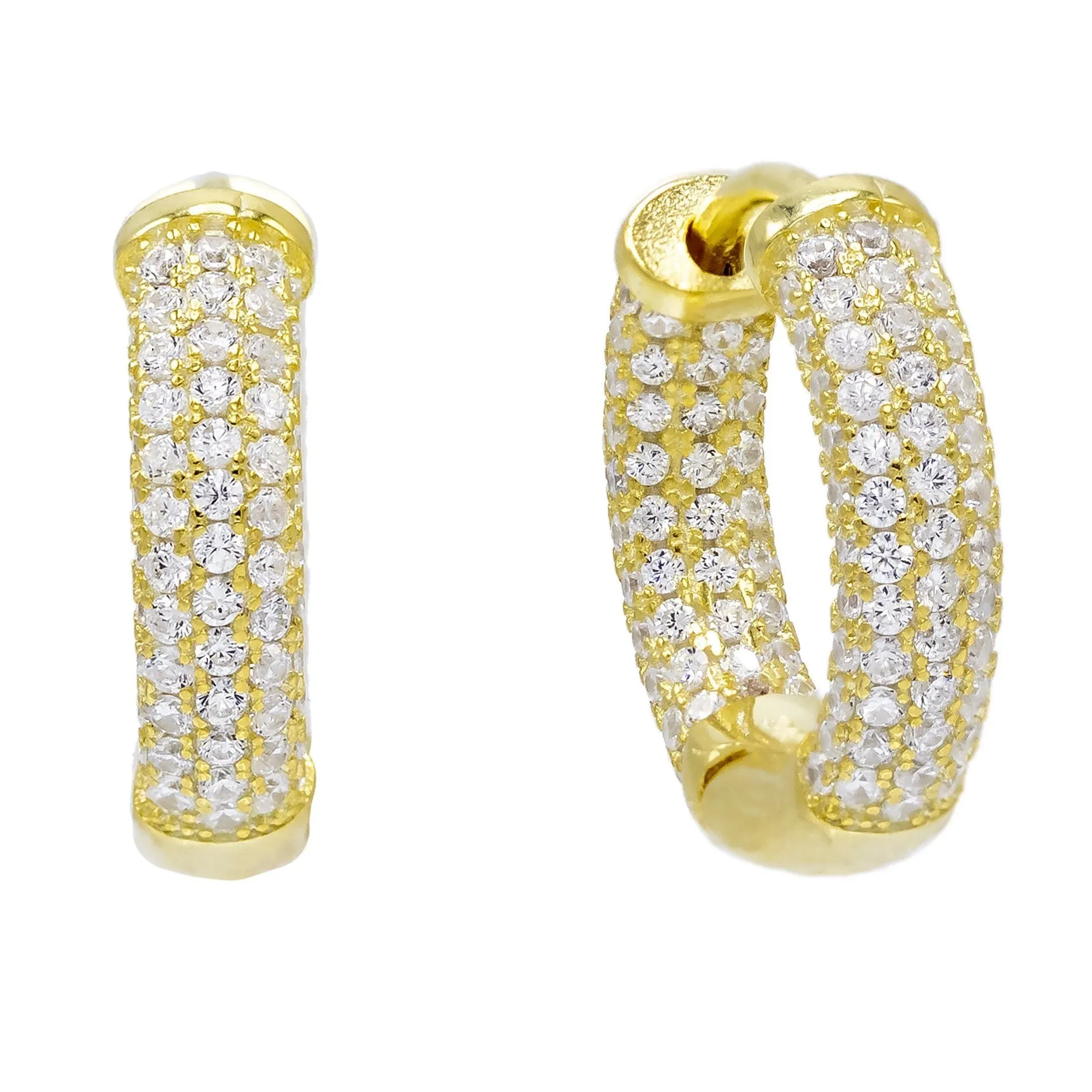 Pavé Small Hoop Earring