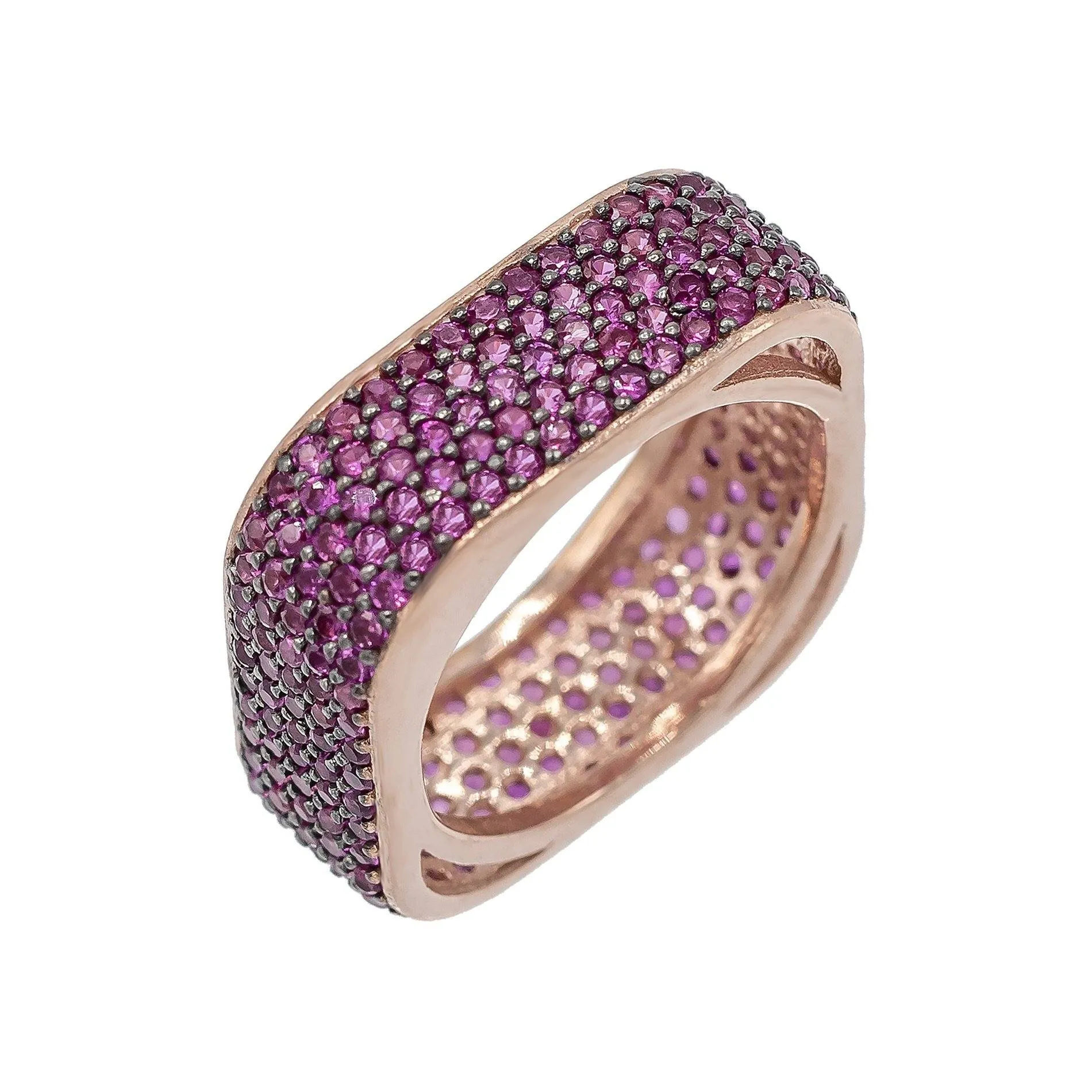 Pavé Square Ring