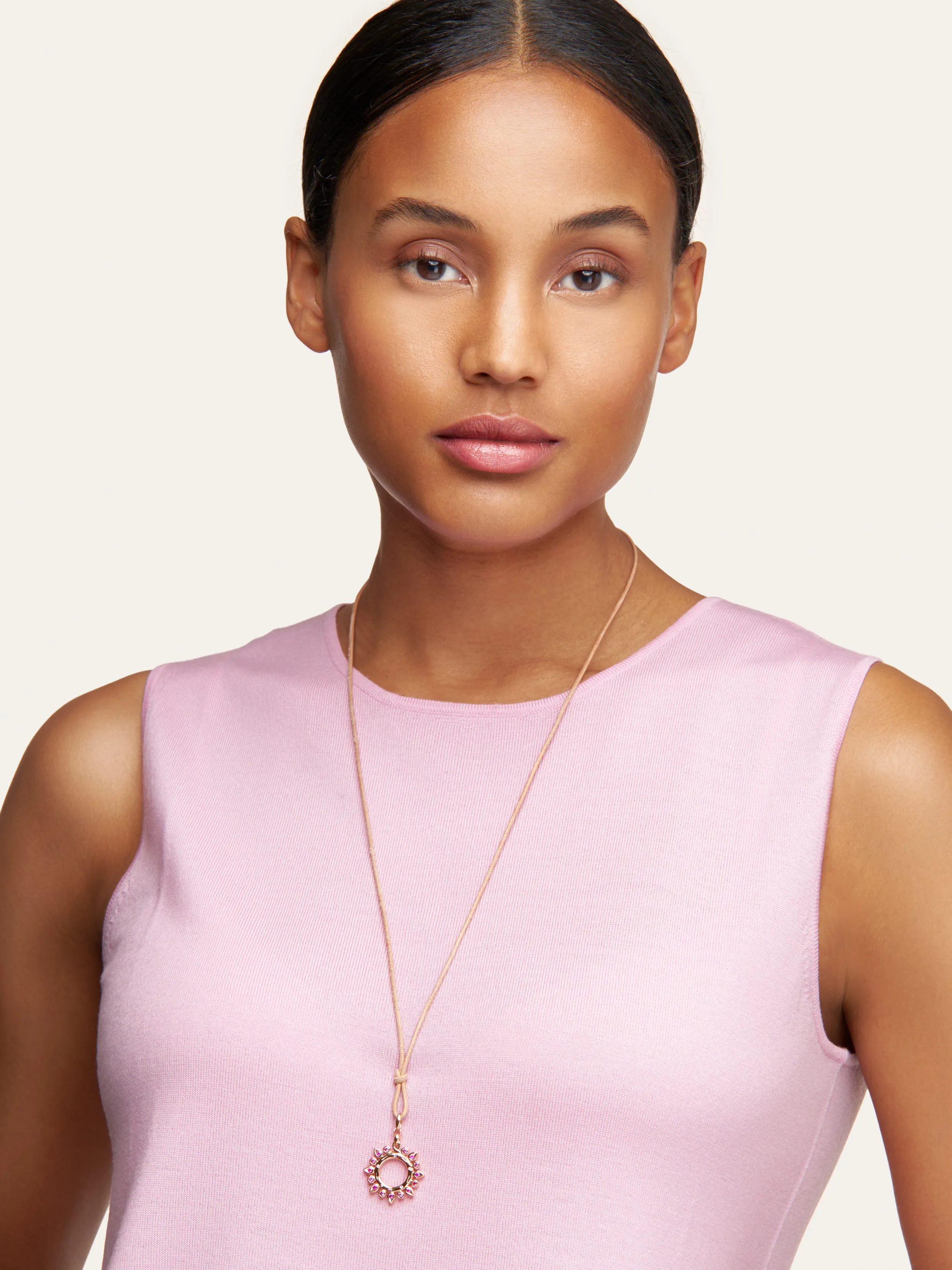 Pendant GYPSY 'Blush' Sun small