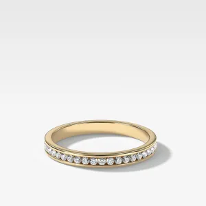 Petite Channel Set Wedding Band