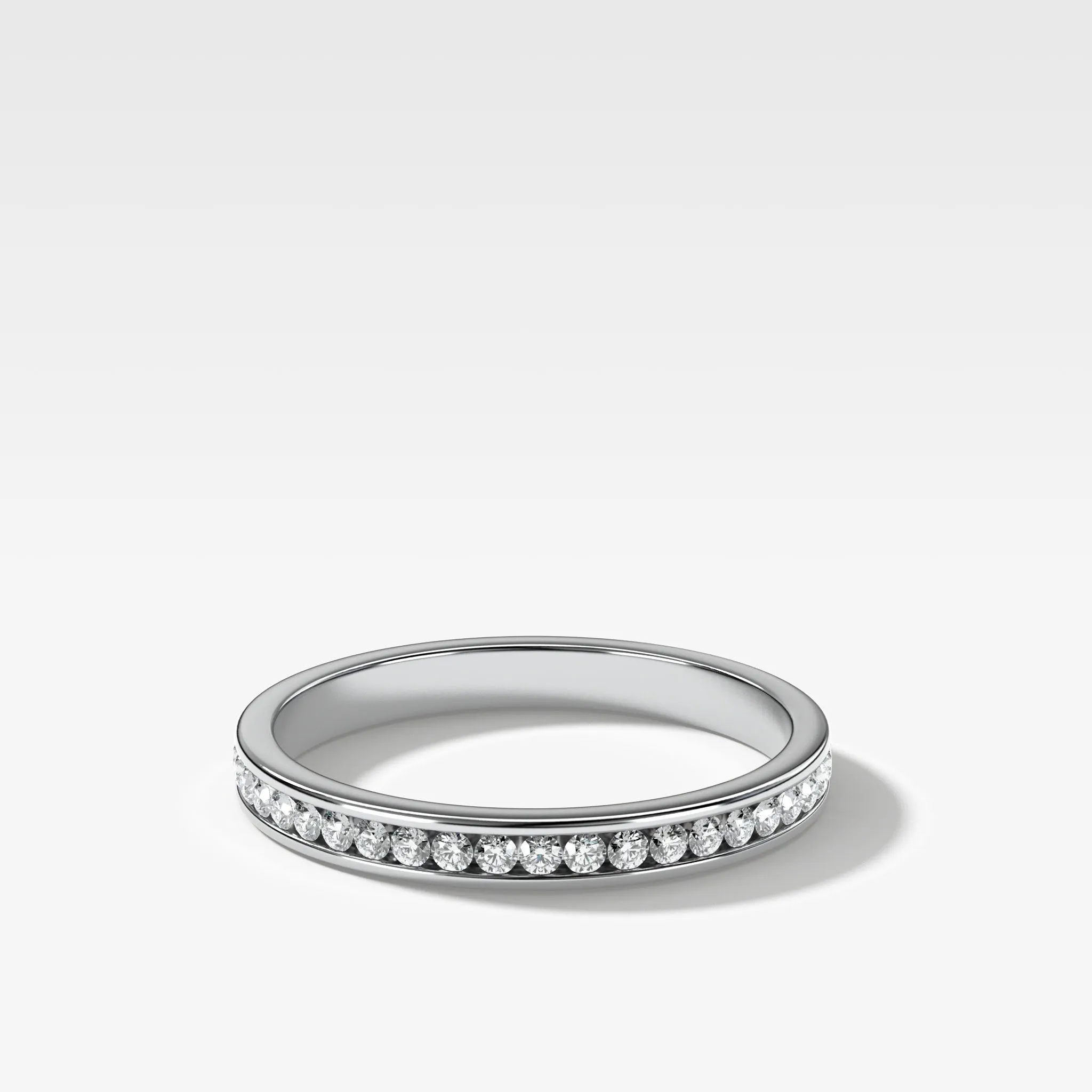 Petite Channel Set Wedding Band