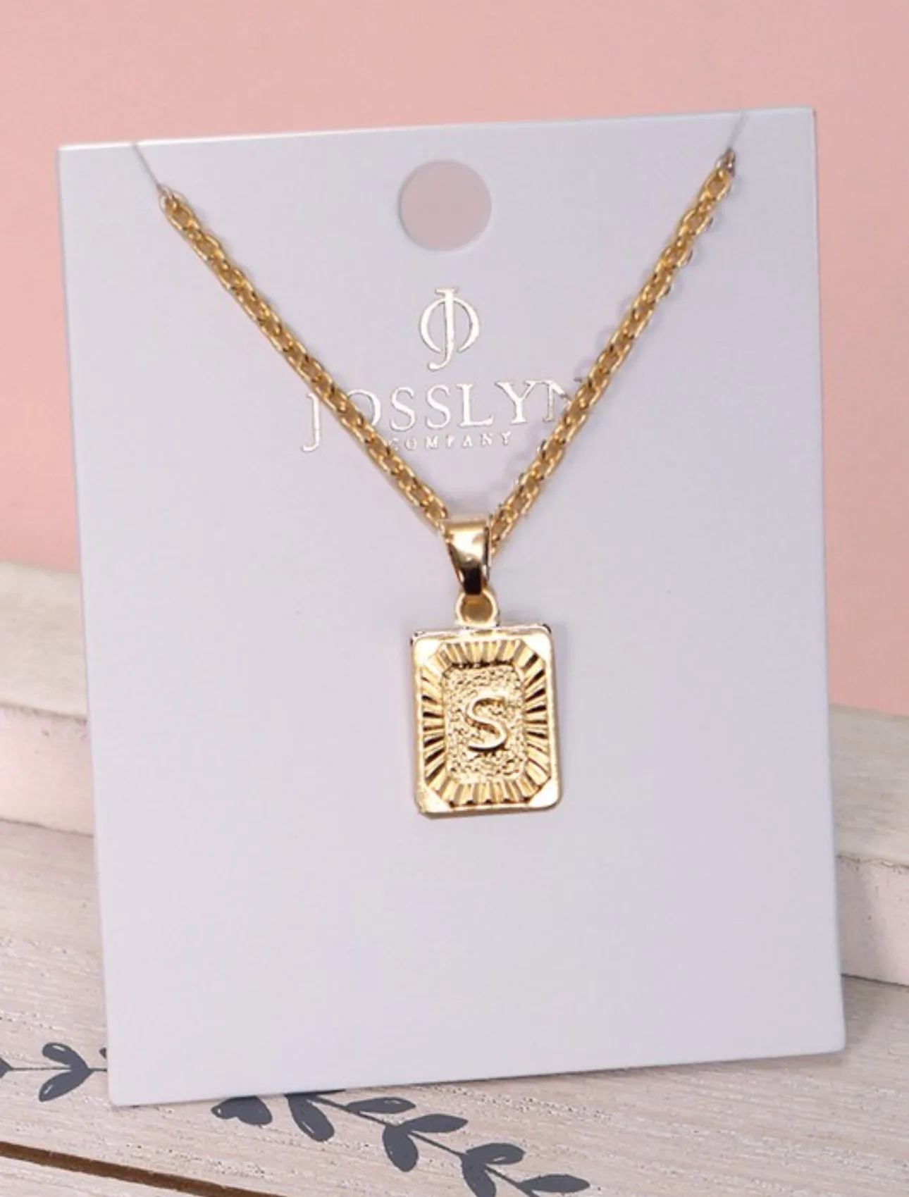Petite Initial Charm Necklace