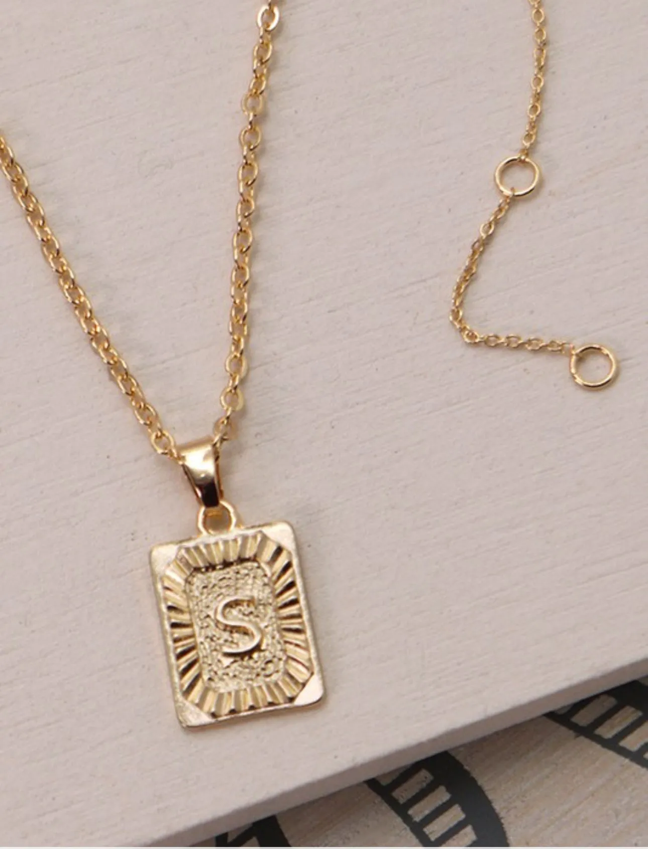 Petite Initial Charm Necklace