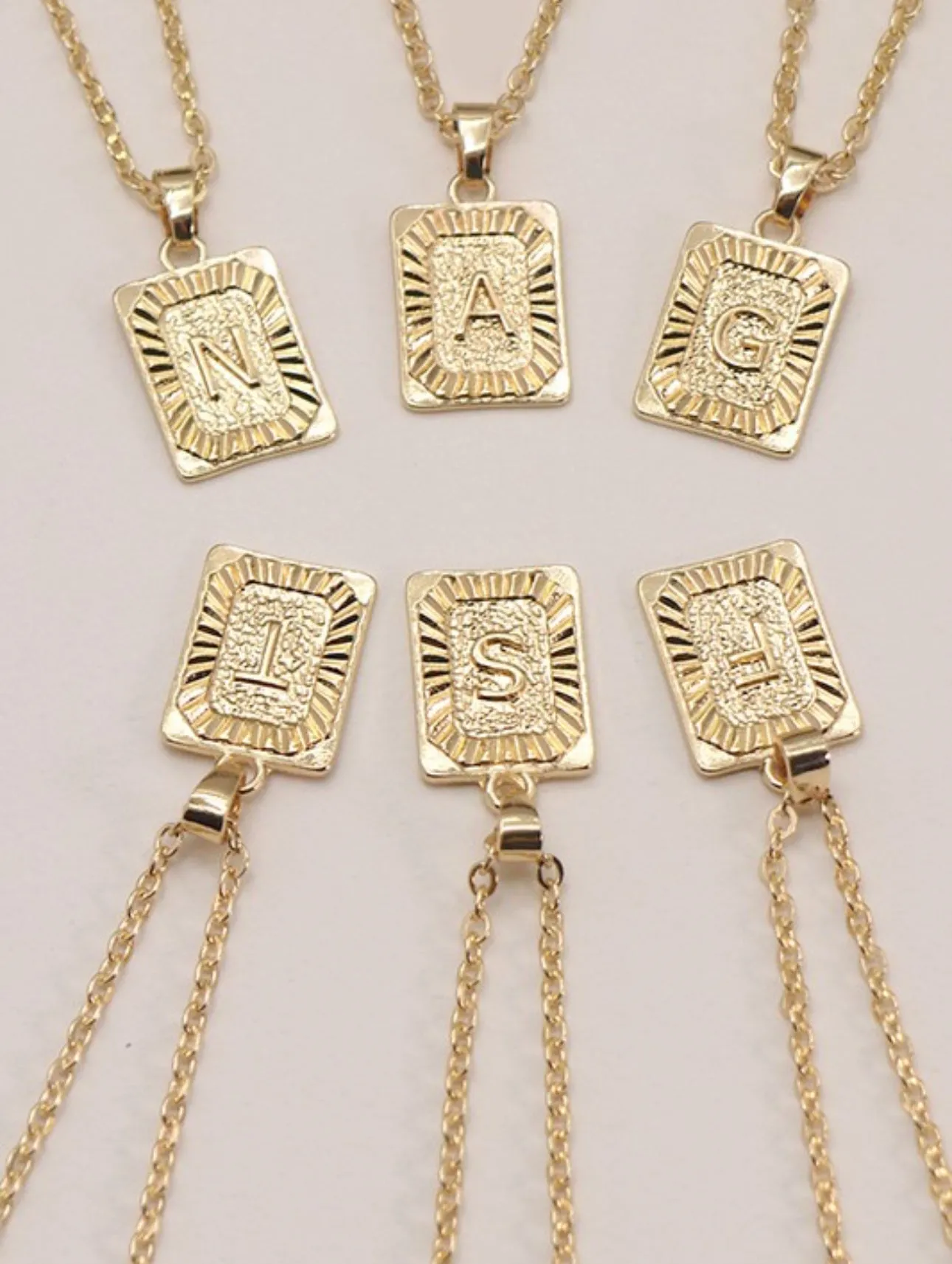 Petite Initial Charm Necklace