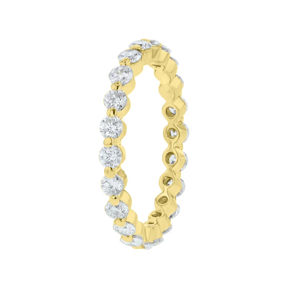 Petite Single Prong Diamond Eternity Ring