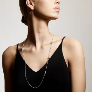Pilgrim Necklace 90cm Earth // SILVER