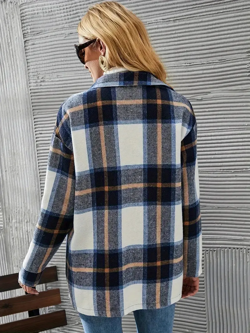 Plaid Pea Coat