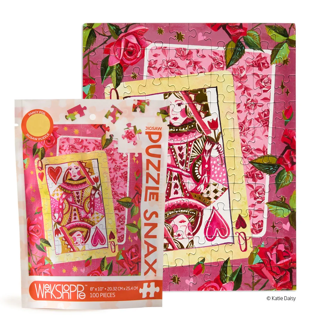 Queen of Hearts Puzzle Snax - 100 Piece Puzzle