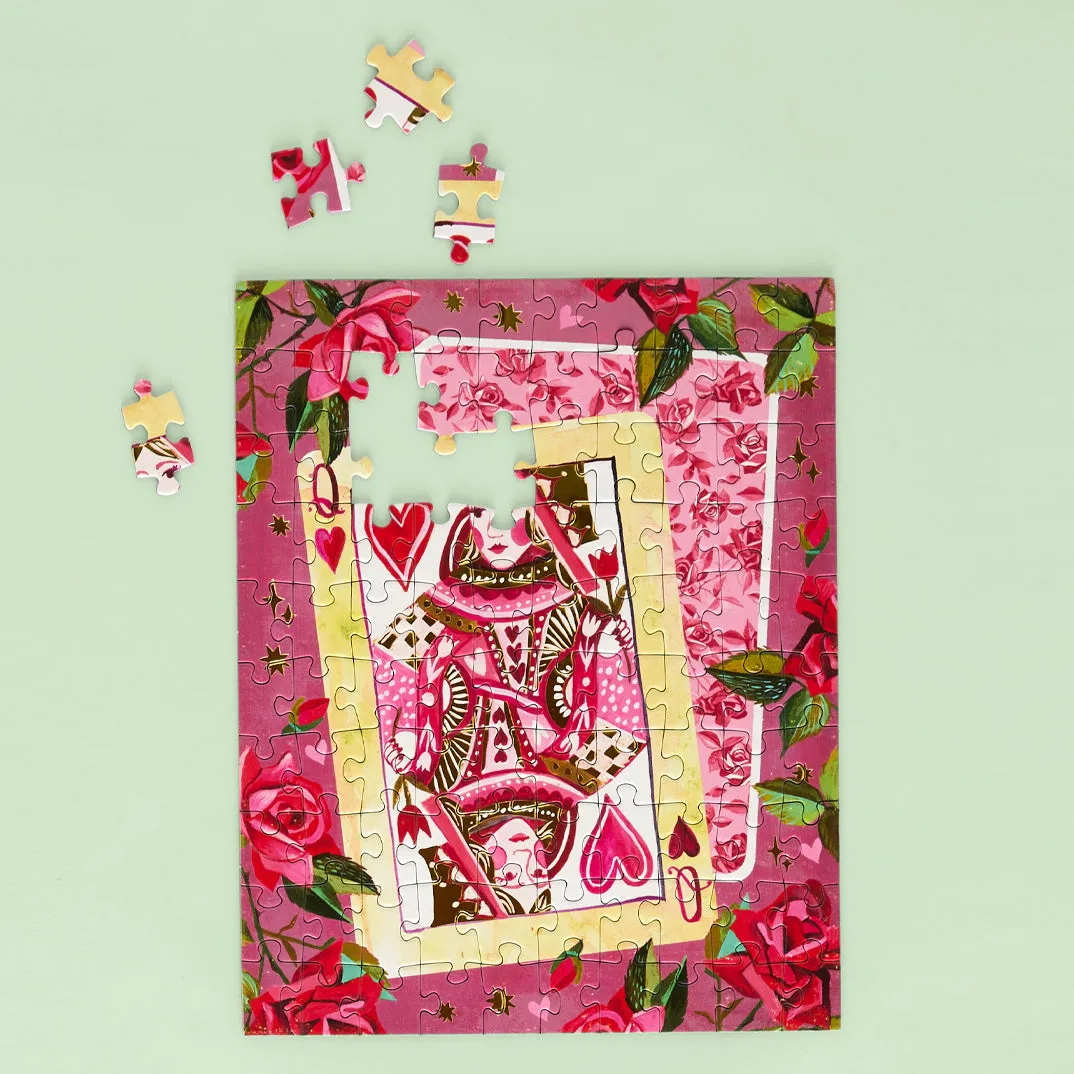 Queen of Hearts Puzzle Snax - 100 Piece Puzzle