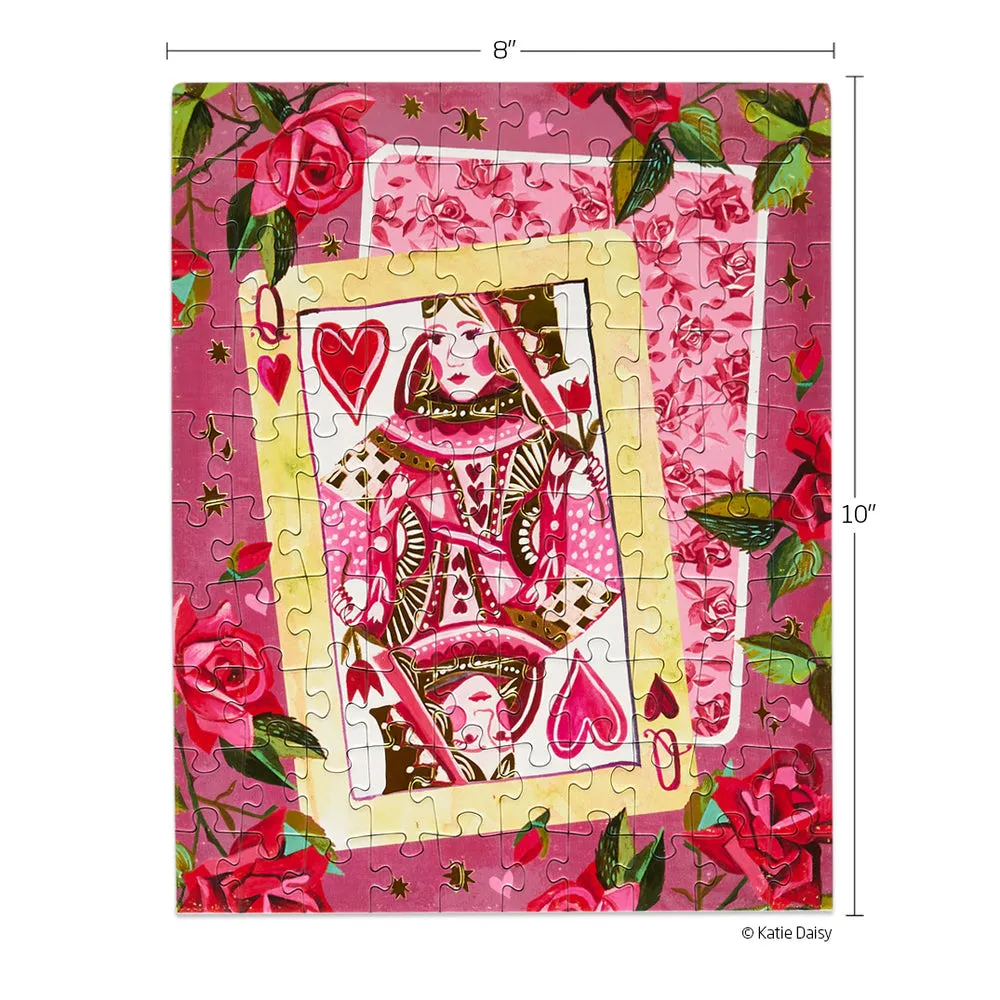 Queen of Hearts Puzzle Snax - 100 Piece Puzzle