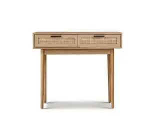 Rattan Console Table Drawer Storage Hallway Tables Drawers