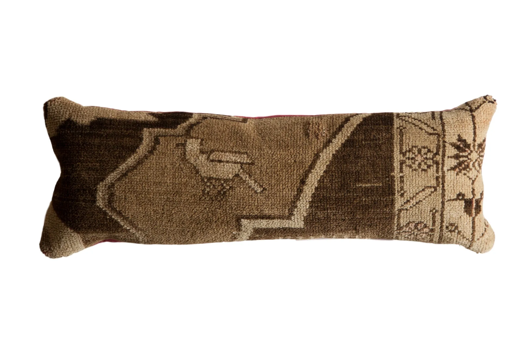 Reclaimed Vintage Turkish Rug Fragment Lumbar Pillow