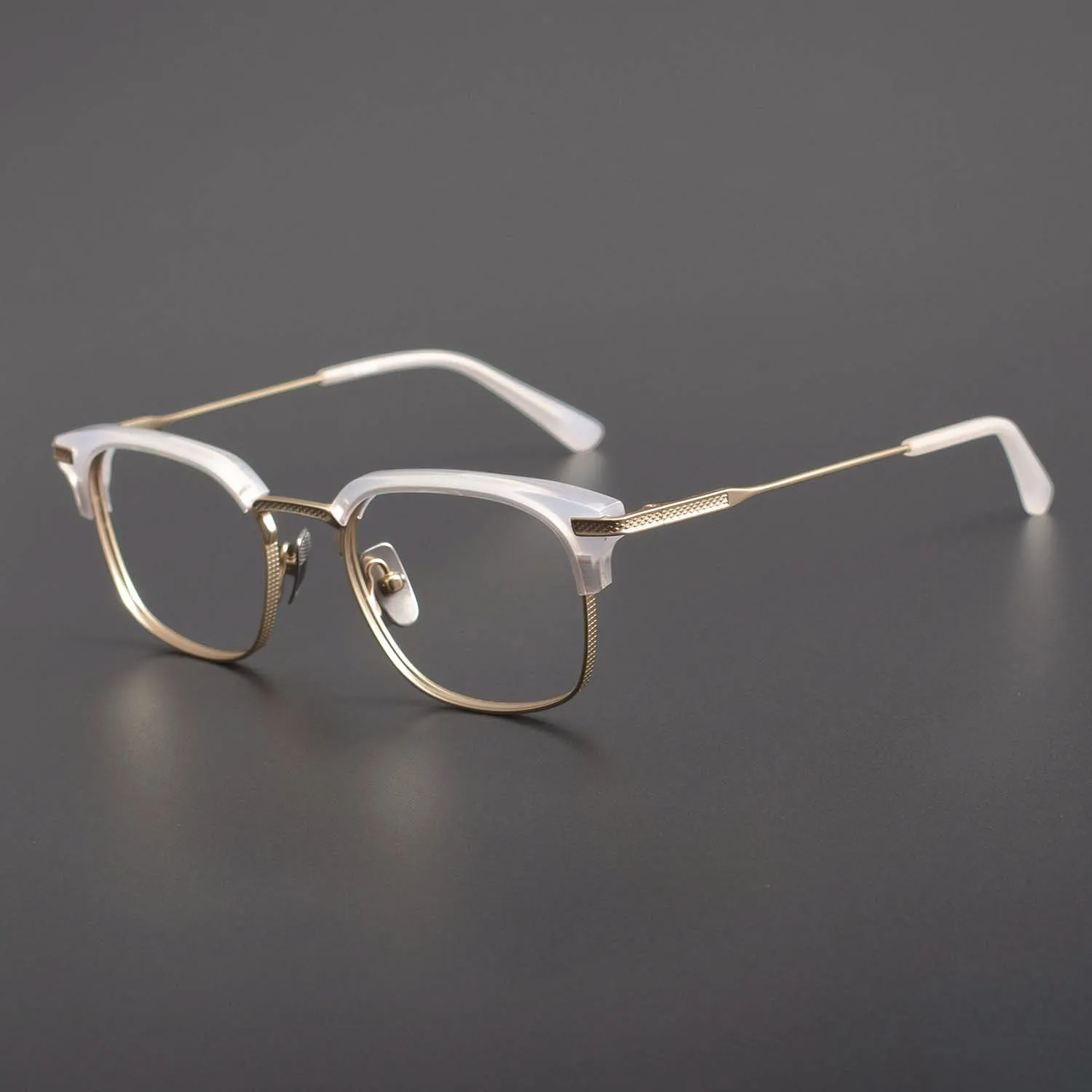 Retro Titanium Square Glasses Frame DTX2080