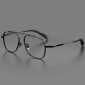 Retro Titanium Square Glasses Frame SM105