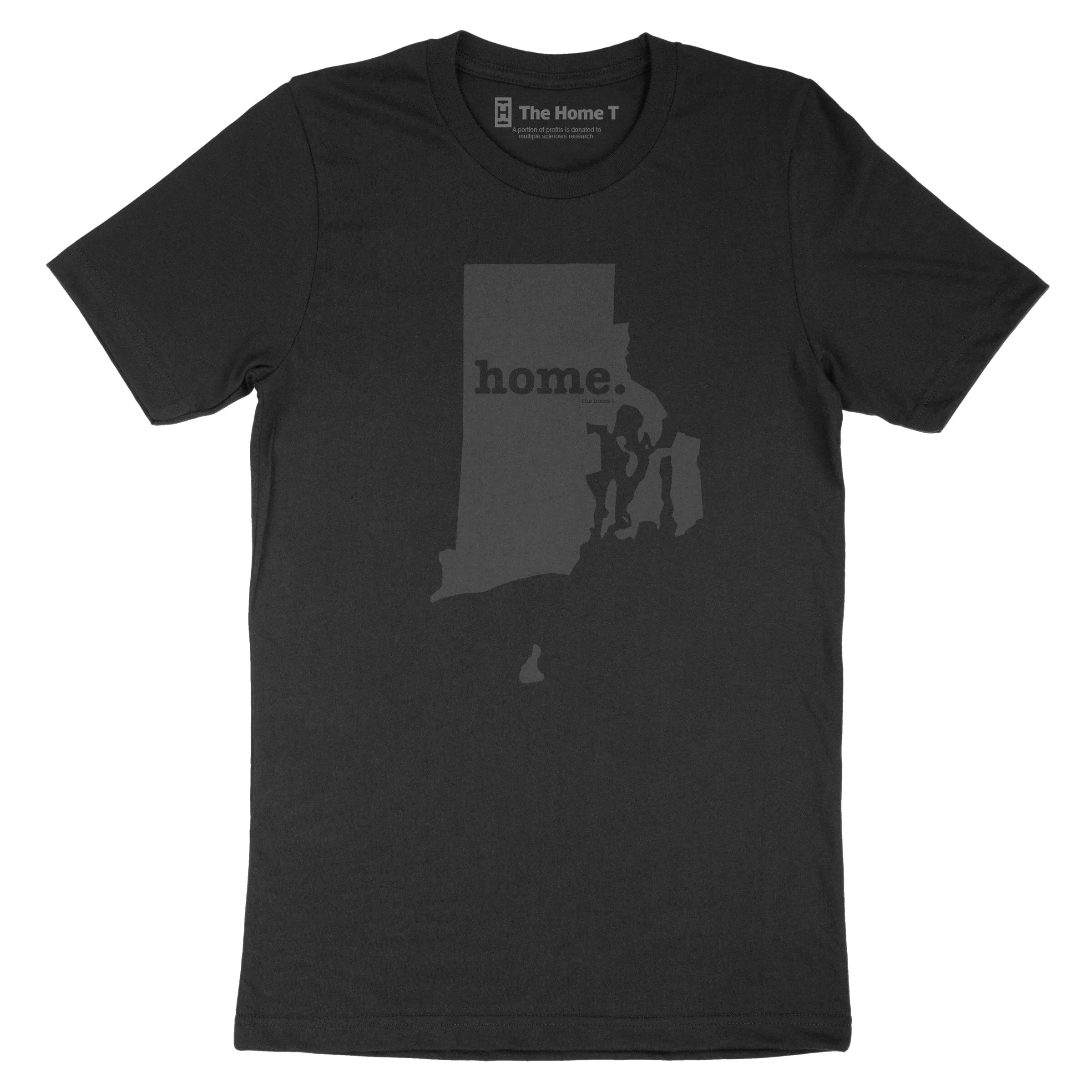 Rhode Island Home Black on Black