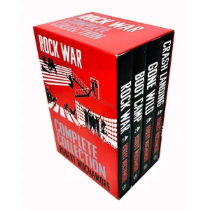 Rock War Complete Collection 1-4 Books Box Set By Robert Muchamore (Rock War, Boot Camp, Gone Wild & Crash Landing)