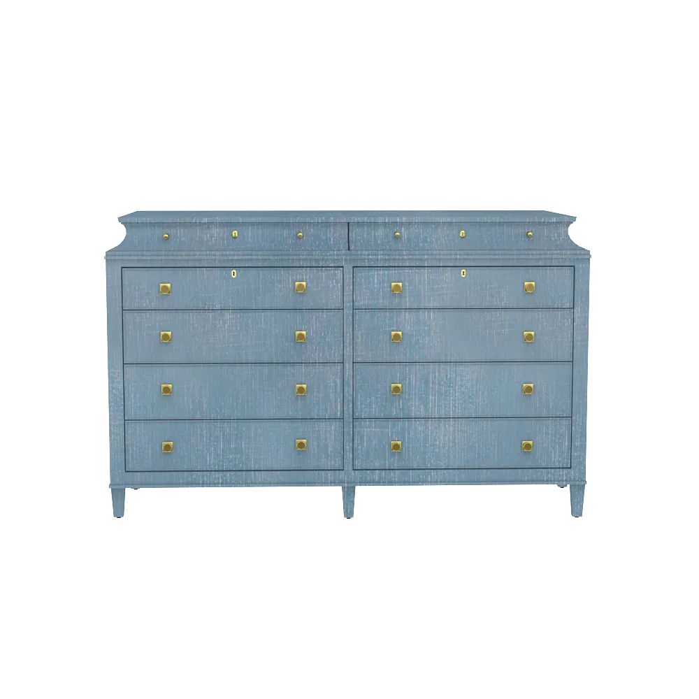 Rowayton Double Chest in Denim Blue Finish