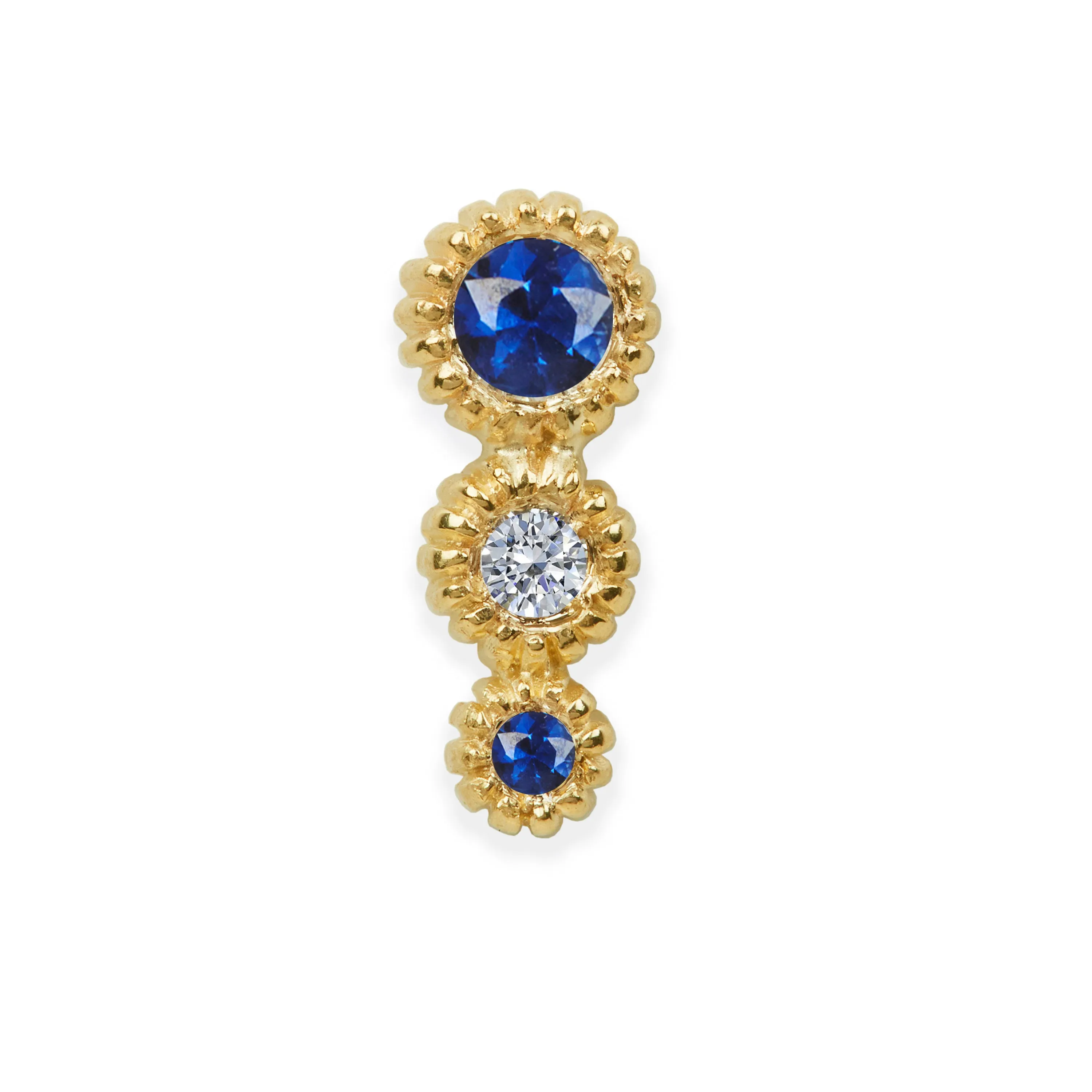 Sapphire Trio Stud