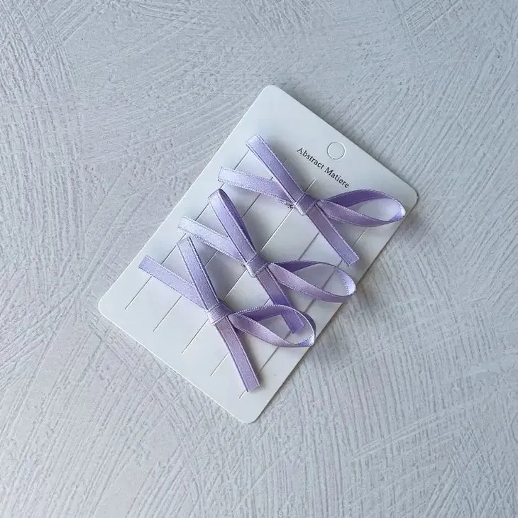 Satin Bow Trio Set