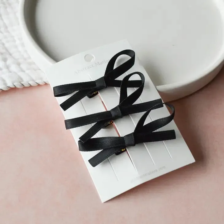Satin Bow Trio Set