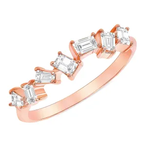 Scattered Baguette Diamond Ring