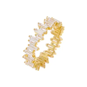 Scattered Baguette Eternity Band