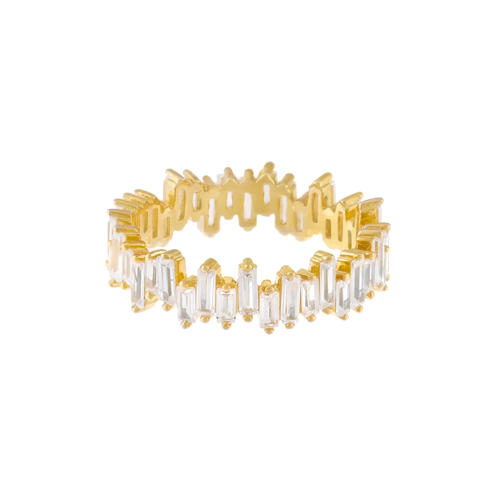 Scattered Baguette Eternity Band