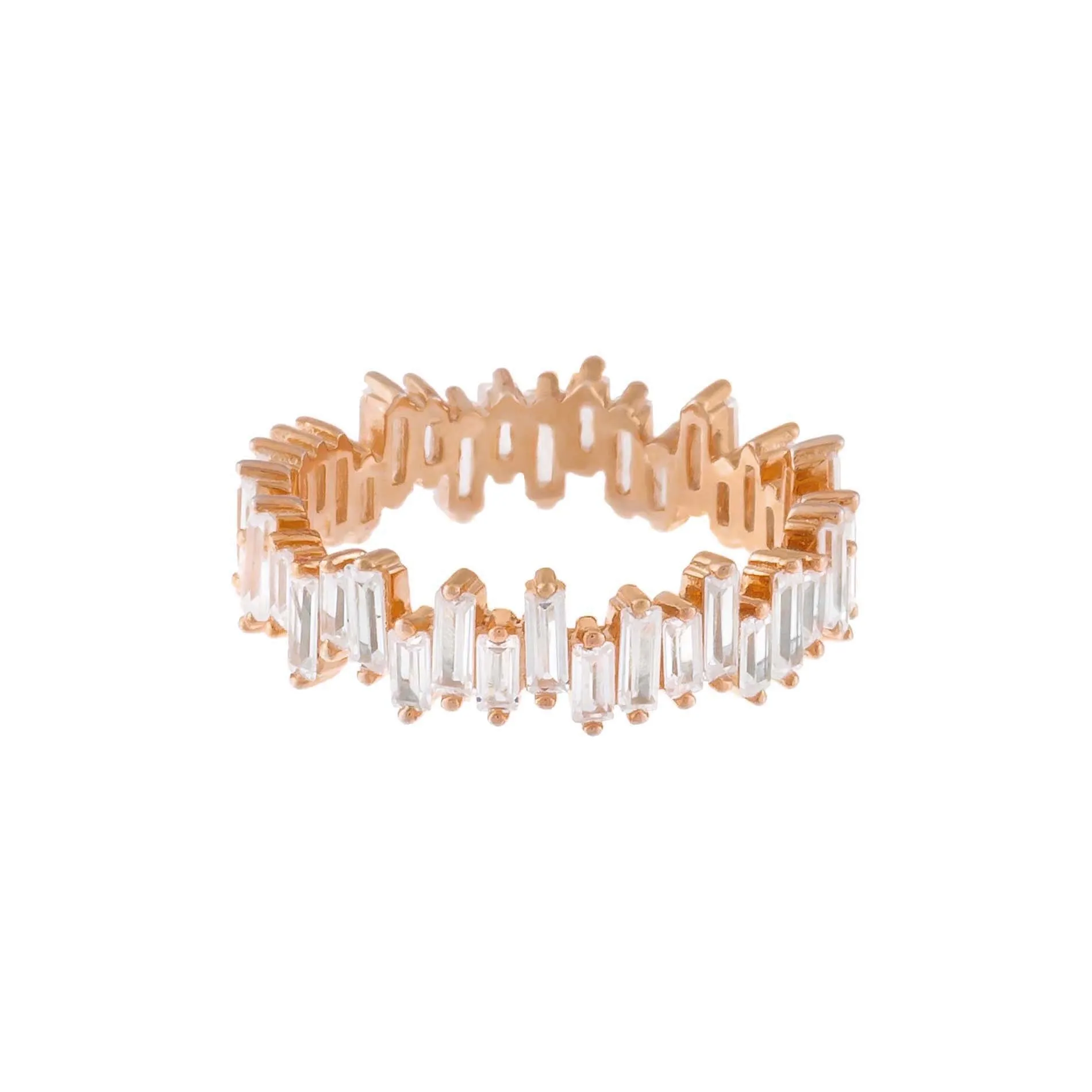 Scattered Baguette Eternity Band