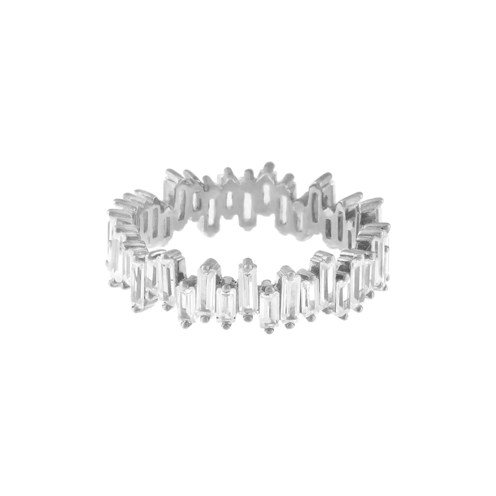 Scattered Baguette Eternity Band