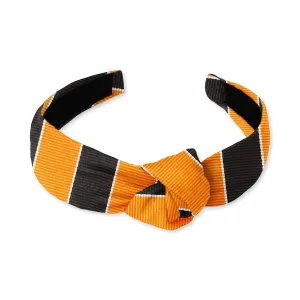 Scholastic Orange/Black - Knotted Headband