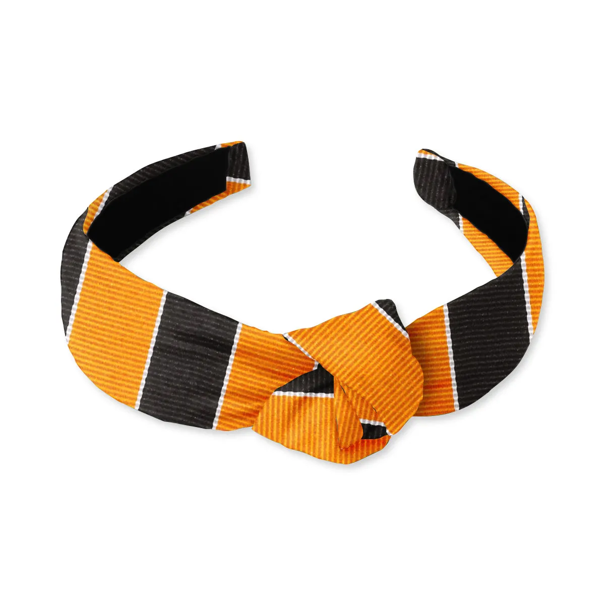 Scholastic Orange/Black - Knotted Headband
