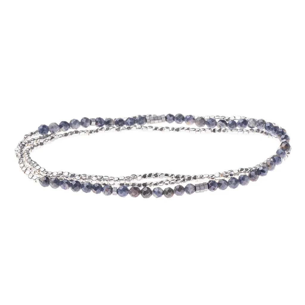 SD020 Delicate Bracelet Necklace Iolite Sunstone