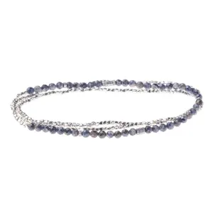 SD020 Delicate Bracelet Necklace Iolite Sunstone