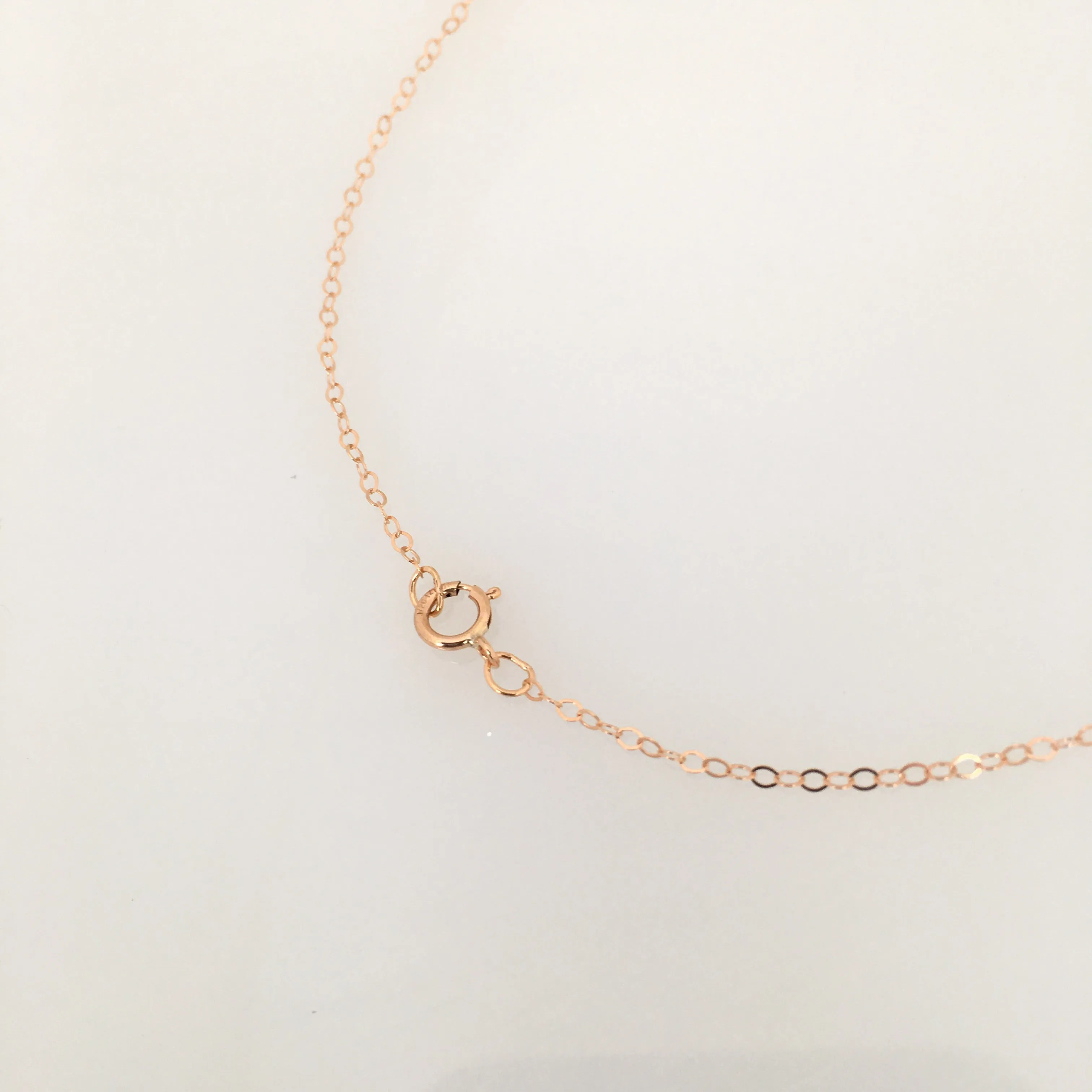 Sea Foam Chalcedony Droplet Gold Fill / Sterling Silver Necklace