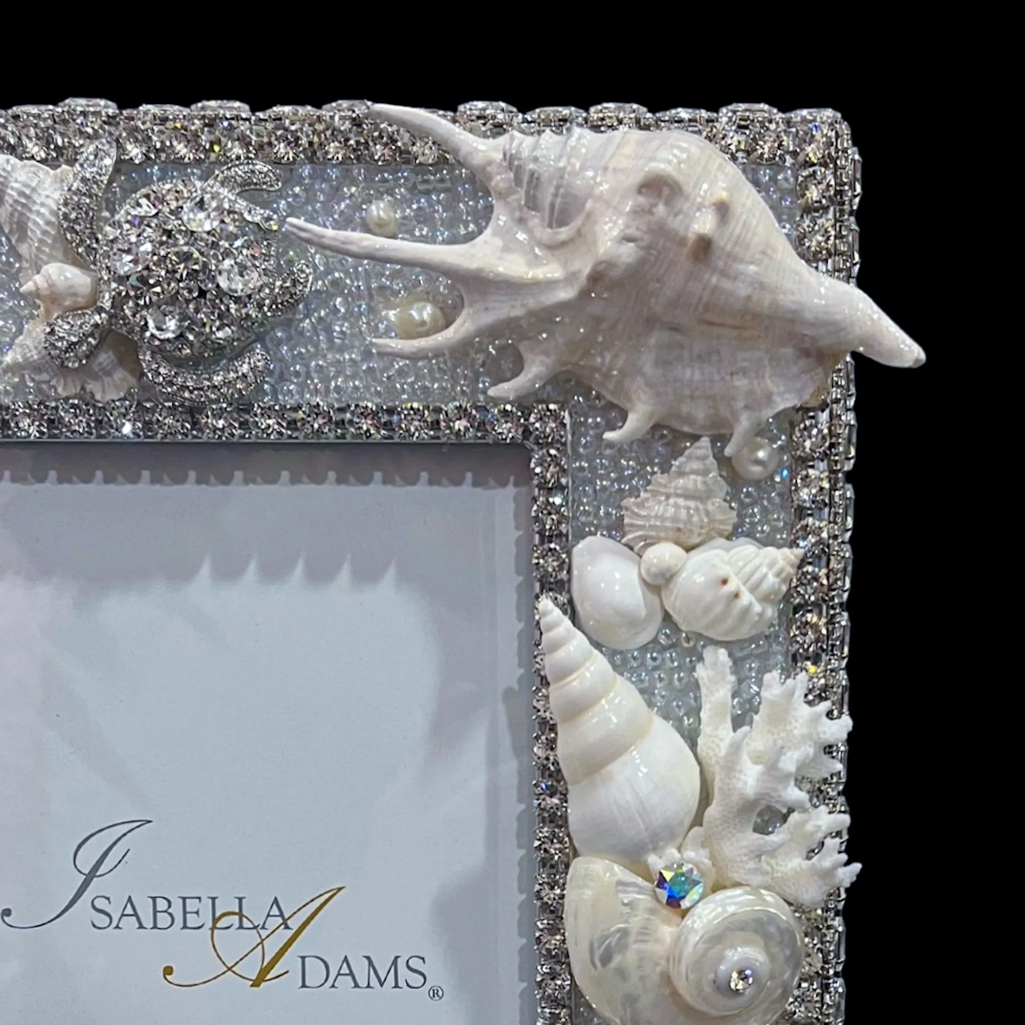 Sea Life Crystallized 5 x 7 Picture Frame Featuring Premium Crystal