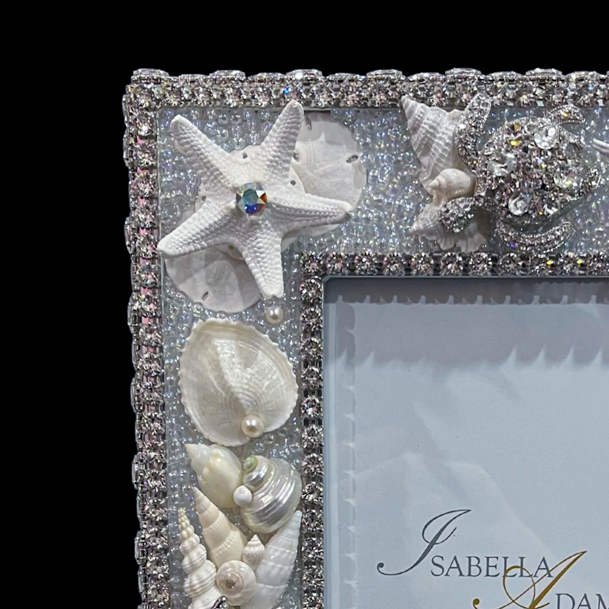 Sea Life Crystallized 5 x 7 Picture Frame Featuring Premium Crystal
